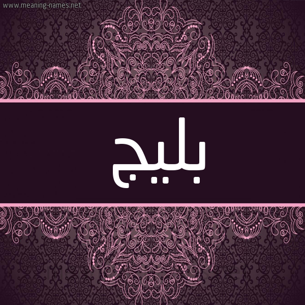 شكل 4 صوره زخرفة عربي للإسم بخط عريض صورة اسم بليج Blyj