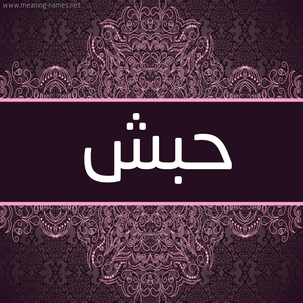 شكل 4 صوره زخرفة عربي للإسم بخط عريض صورة اسم حَبَش HABASH شكل 4 صوره زخرفة عربي للإسم بخط عريض صورة اسم حَبَش HABASH