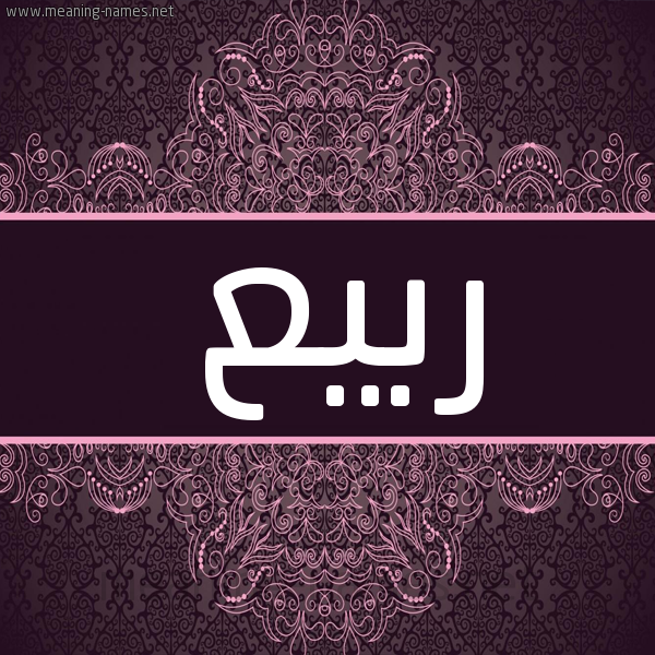 شكل 4 صوره زخرفة عربي للإسم بخط عريض صورة اسم رَبيع RABIA شكل 4 صوره زخرفة عربي للإسم بخط عريض صورة اسم رَبيع RABIA