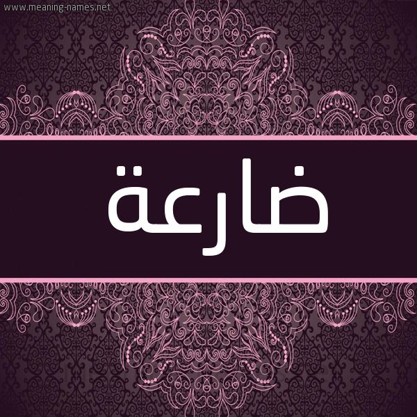 شكل 4 صوره زخرفة عربي للإسم بخط عريض صورة اسم ضارعة DARAH