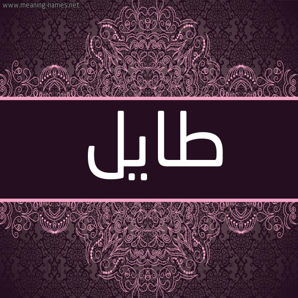 شكل 4 صوره زخرفة عربي للإسم بخط عريض صورة اسم طايل Tail شكل 4 صوره زخرفة عربي للإسم بخط عريض صورة اسم طايل Tail