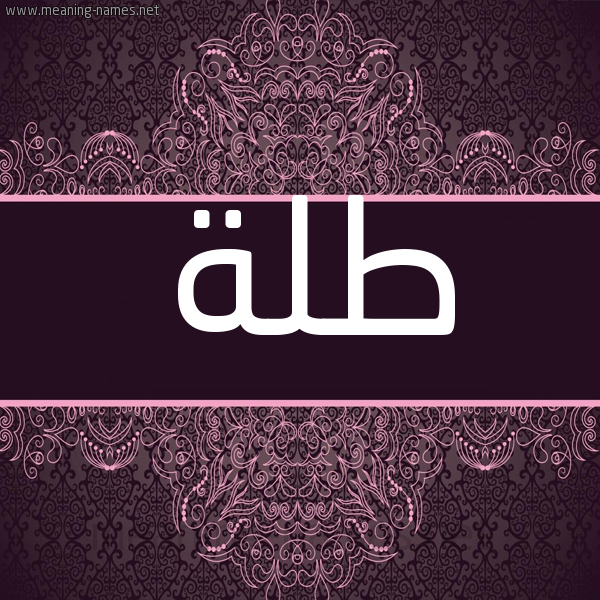 شكل 4 صوره زخرفة عربي للإسم بخط عريض صورة اسم طلة Tlh