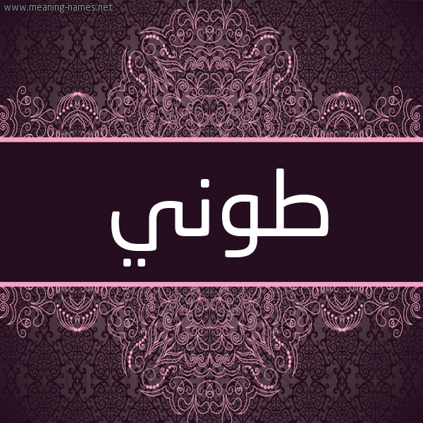 شكل 4 صوره زخرفة عربي للإسم بخط عريض صورة اسم طُوني TOONI شكل 4 صوره زخرفة عربي للإسم بخط عريض صورة اسم طُوني TOONI
