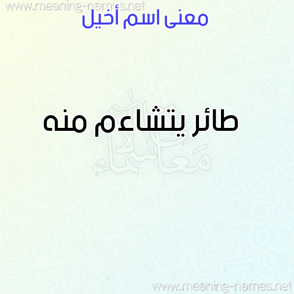 صورة اسم أخيل AKHIL معاني الأسماء على صورة صورة اسم أخيل AKHIL معاني الأسماء على صورة