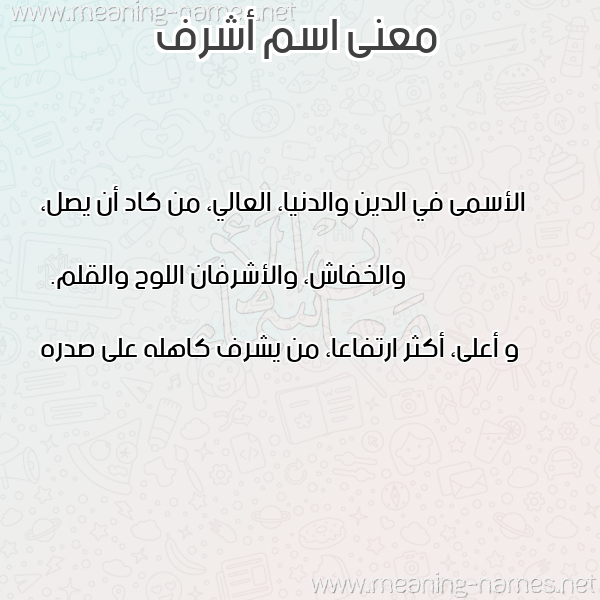 صورة اسم أشرف Ashrf معاني الأسماء على صورة صورة اسم أشرف Ashrf معاني الأسماء على صورة