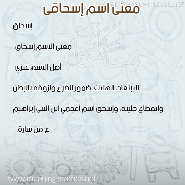 صورة اسم إسحاقى ashaky معاني الأسماء على صورة