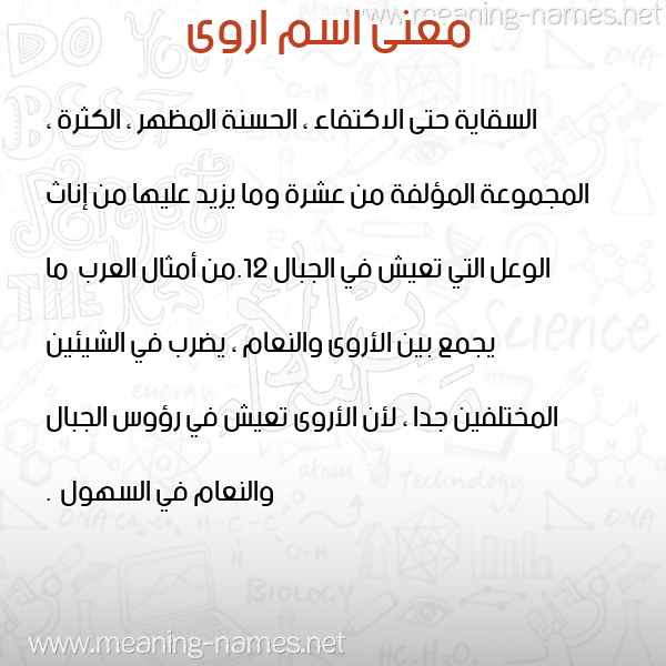 صورة اسم اروى Arwa معاني الأسماء على صورة صورة اسم اروى Arwa معاني الأسماء على صورة