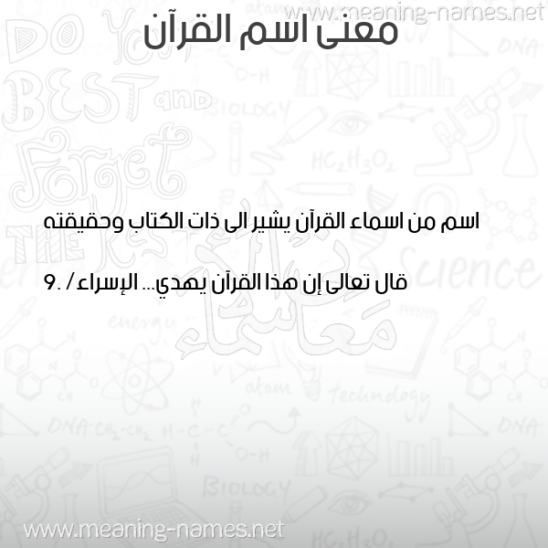 صورة اسم القرآن Al Quran معاني الأسماء على صورة صورة اسم القرآن Al Quran معاني الأسماء على صورة
