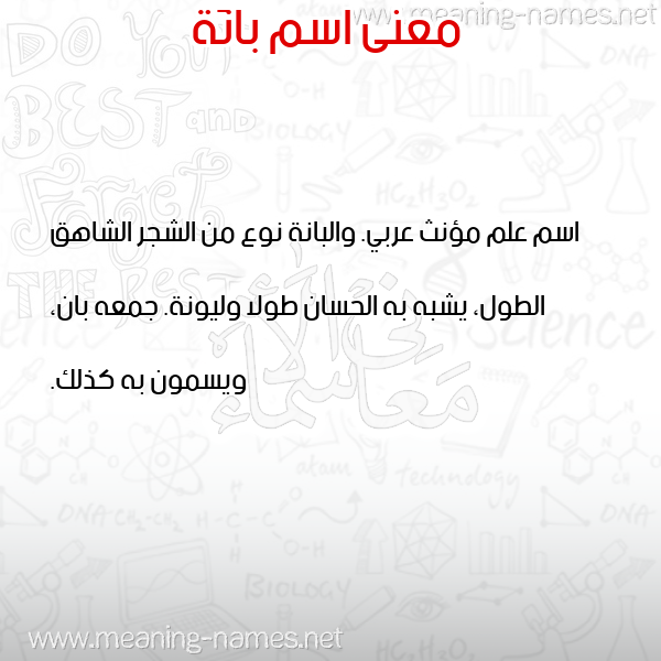 صورة اسم بانَة BANAH معاني الأسماء على صورة صورة اسم بانَة BANAH معاني الأسماء على صورة