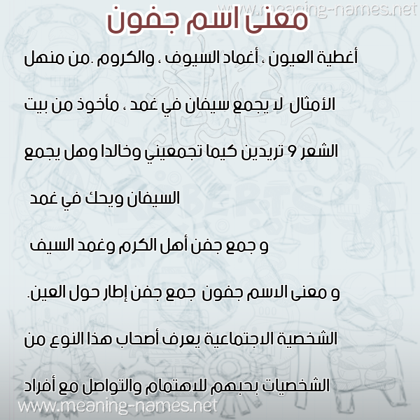 صورة اسم جفون Jfwn معاني الأسماء على صورة صورة اسم جفون Jfwn معاني الأسماء على صورة