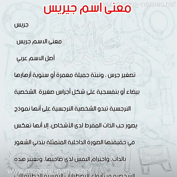 معاني الأسماء على صورة صورة اسم جيريس George