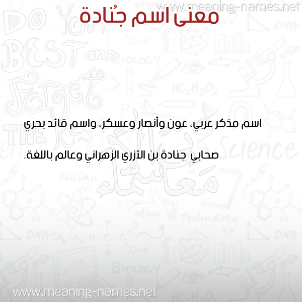 صورة اسم جُنادة Gonadh معاني الأسماء على صورة صورة اسم جُنادة Gonadh معاني الأسماء على صورة