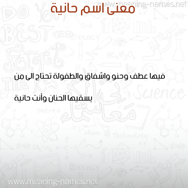 صورة اسم حانية HANIa معاني الأسماء على صورة صورة اسم حانية HANIa معاني الأسماء على صورة