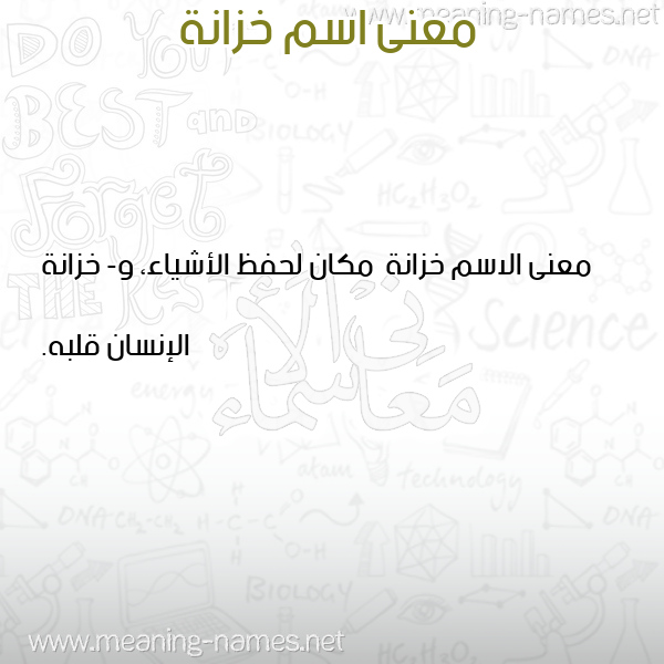 معاني الأسماء على صورة صورة اسم خزانة Khzanh معاني الأسماء على صورة صورة اسم خزانة Khzanh