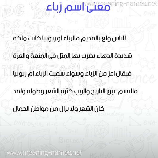 معاني الأسماء على صورة صورة اسم زباء ZBAA معاني الأسماء على صورة صورة اسم زباء ZBAA