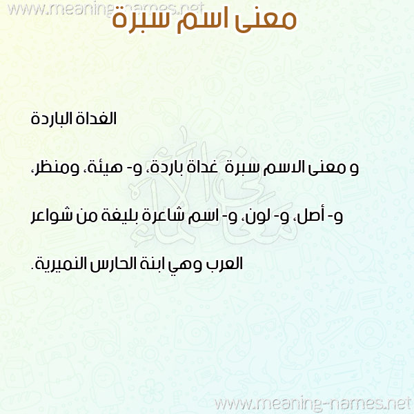 صورة اسم سبرة Sbrh معاني الأسماء على صورة صورة اسم سبرة Sbrh معاني الأسماء على صورة