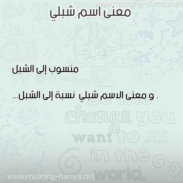 صورة اسم شبلي Shbly معاني الأسماء على صورة