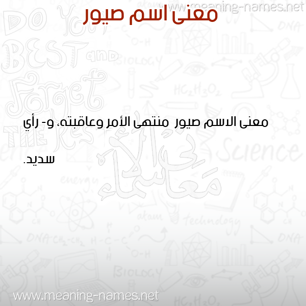 صورة اسم صيور Sywr معاني الأسماء على صورة