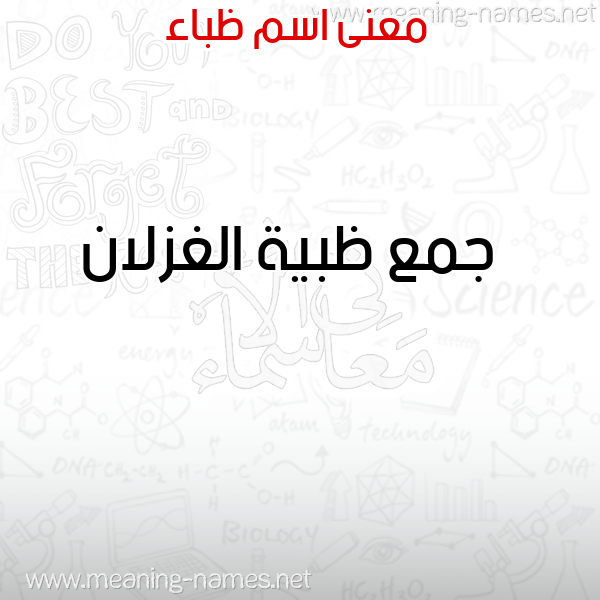صورة اسم ظباء ZBAA معاني الأسماء على صورة