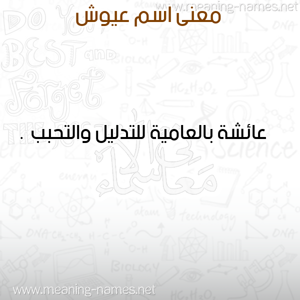 معاني الأسماء على صورة صورة اسم عيوش Aiosh معاني الأسماء على صورة صورة اسم عيوش Aiosh