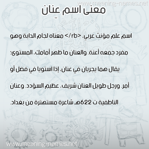صورة اسم عِنان AENAN معاني الأسماء على صورة صورة اسم عِنان AENAN معاني الأسماء على صورة