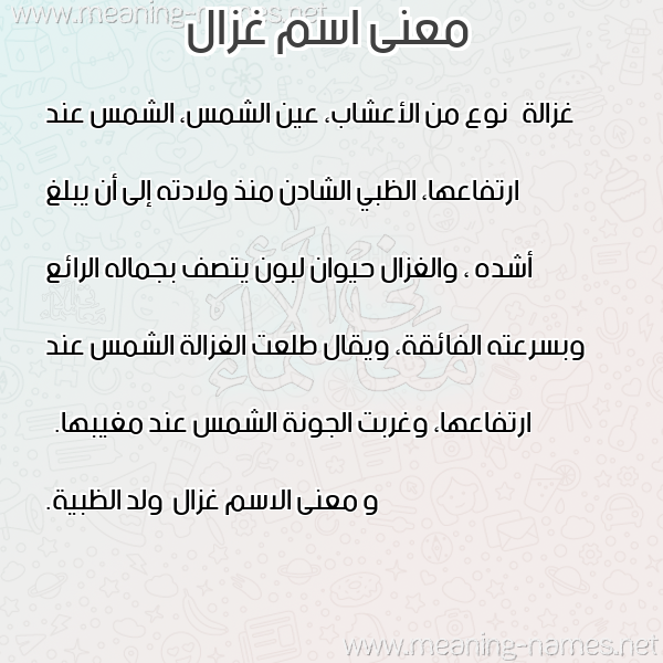 صورة اسم غزال Ghzal معاني الأسماء على صورة صورة اسم غزال Ghzal معاني الأسماء على صورة