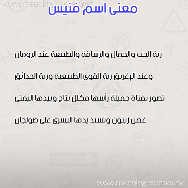 صورة اسم فنيس FNIS معاني الأسماء على صورة
