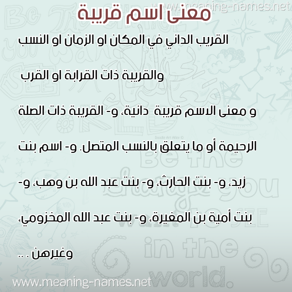 صورة اسم قريبة Qrybh معاني الأسماء على صورة صورة اسم قريبة Qrybh معاني الأسماء على صورة
