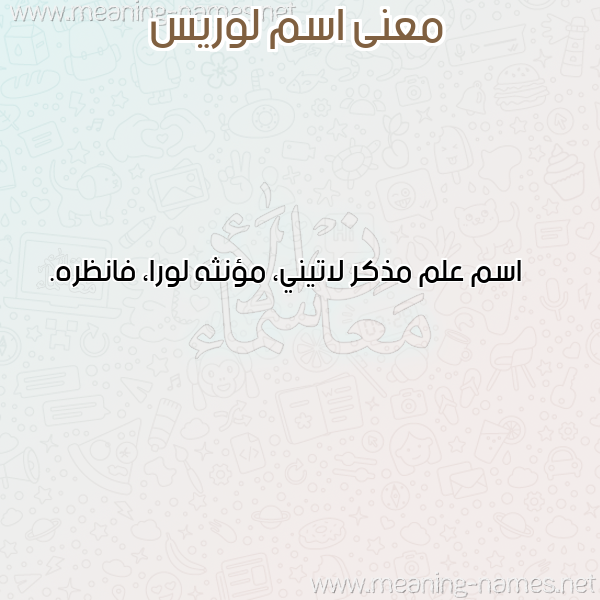 صورة اسم لوريس Loris معاني الأسماء على صورة صورة اسم لوريس Loris معاني الأسماء على صورة