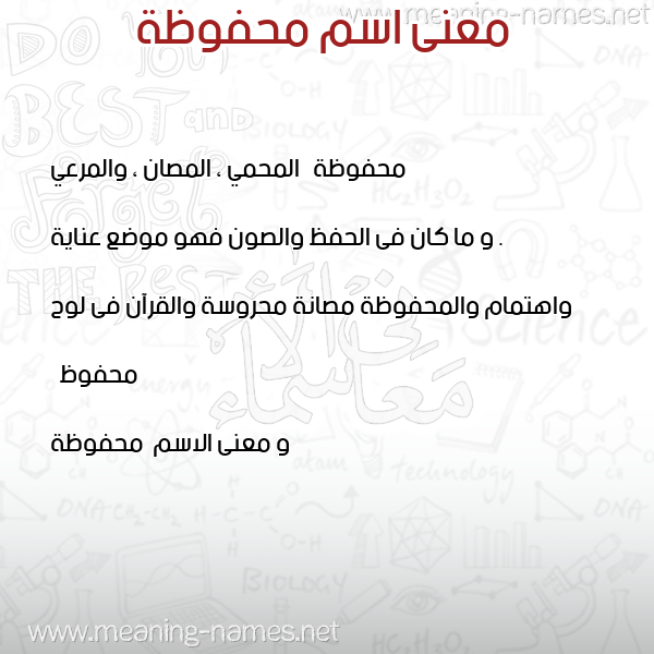 معاني الأسماء على صورة صورة اسم محفوظة Mhfwza معاني الأسماء على صورة صورة اسم محفوظة Mhfwza
