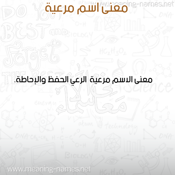 صورة اسم مرعية Mr'yh معاني الأسماء على صورة