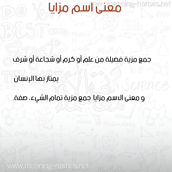 معاني الأسماء على صورة صورة اسم مزايا Mzaya معاني الأسماء على صورة صورة اسم مزايا Mzaya