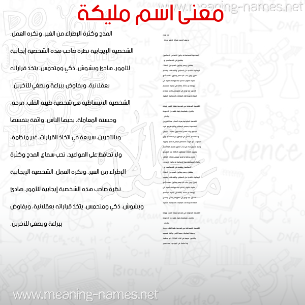 معاني الأسماء على صورة صورة اسم مليكة Maleka معاني الأسماء على صورة صورة اسم مليكة Maleka