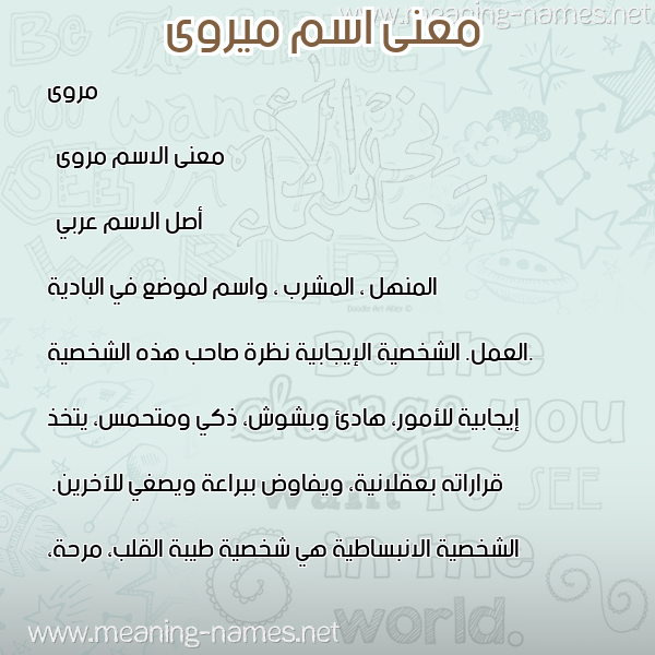 صورة اسم ميروى Marwa معاني الأسماء على صورة صورة اسم ميروى Marwa معاني الأسماء على صورة