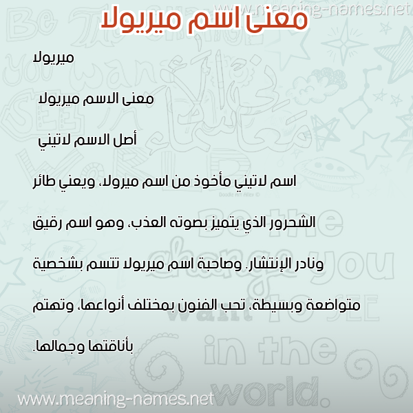 معاني الأسماء على صورة صورة اسم ميريولا miriola معاني الأسماء على صورة صورة اسم ميريولا miriola
