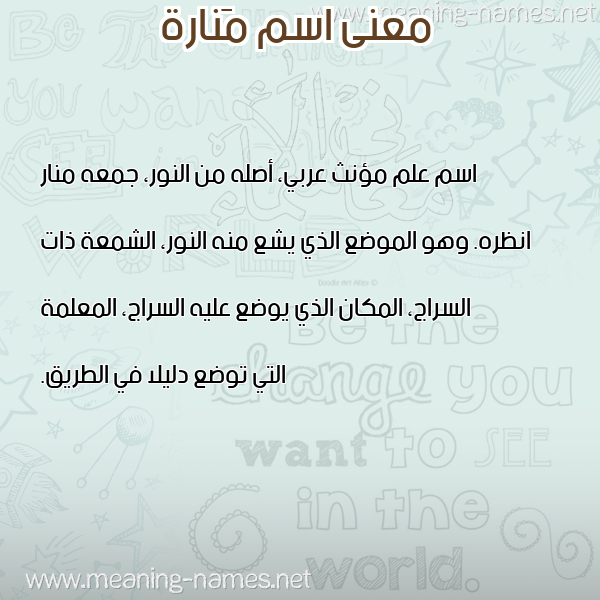 صورة اسم مَنارة MANARH معاني الأسماء على صورة صورة اسم مَنارة MANARH معاني الأسماء على صورة