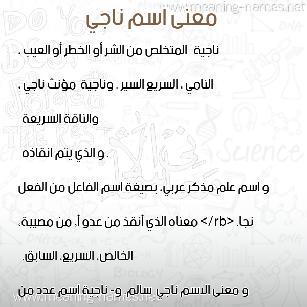 معاني الأسماء على صورة صورة اسم ناجي Najy معاني الأسماء على صورة صورة اسم ناجي Najy