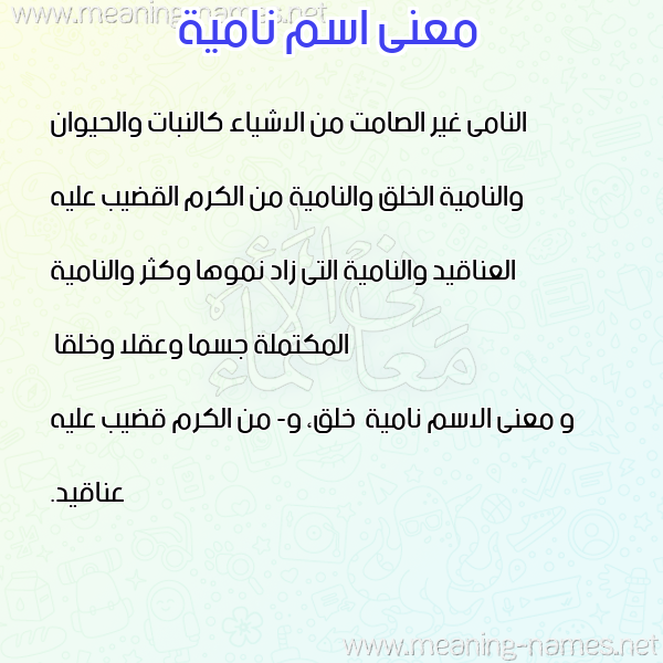 صورة اسم نامية Namyh معاني الأسماء على صورة صورة اسم نامية Namyh معاني الأسماء على صورة