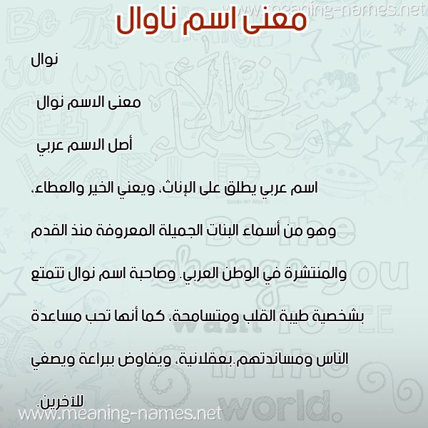 صورة اسم ناوال Nawal معاني الأسماء على صورة صورة اسم ناوال Nawal معاني الأسماء على صورة