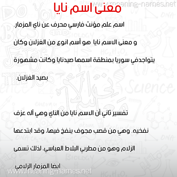 صورة اسم نايا Naya معاني الأسماء على صورة صورة اسم نايا Naya معاني الأسماء على صورة