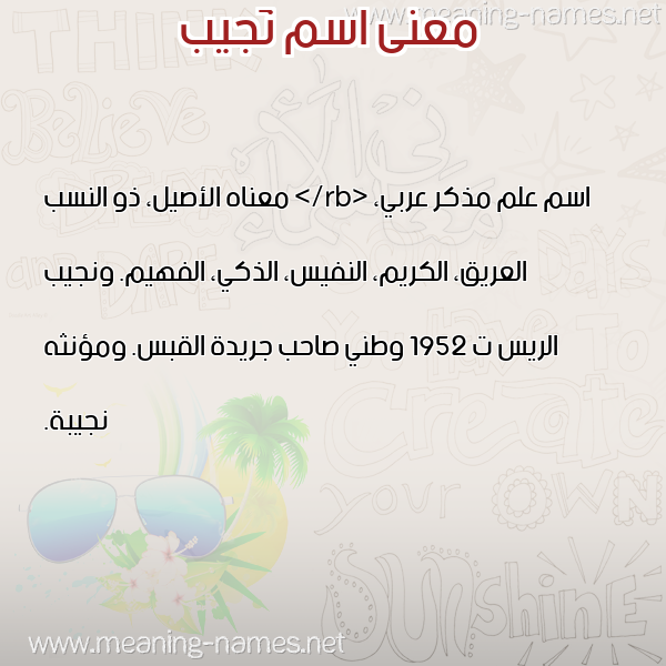 صورة اسم نَجيب NAGIB معاني الأسماء على صورة صورة اسم نَجيب NAGIB معاني الأسماء على صورة