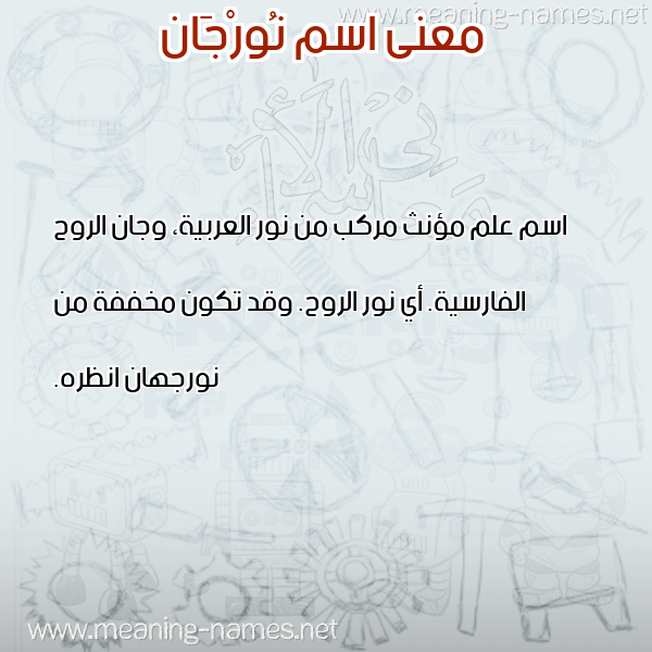 صورة اسم نُورْجَان Noorgaan معاني الأسماء على صورة صورة اسم نُورْجَان Noorgaan معاني الأسماء على صورة